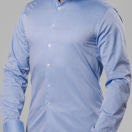 Рубашка мужская голубая 10068